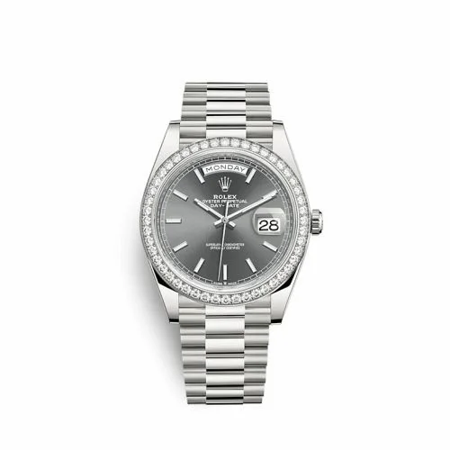 Rolex Day-Date 40 White Gold - Diamond / Grey 228349rbr-0041