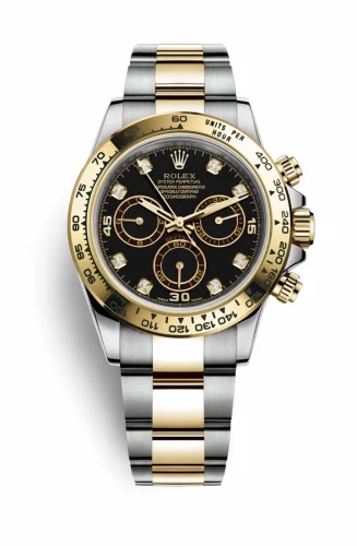 Rolex Cosmograph Daytona Stainless Steel / Yellow Gold / Black - Diamond 116503-0008
