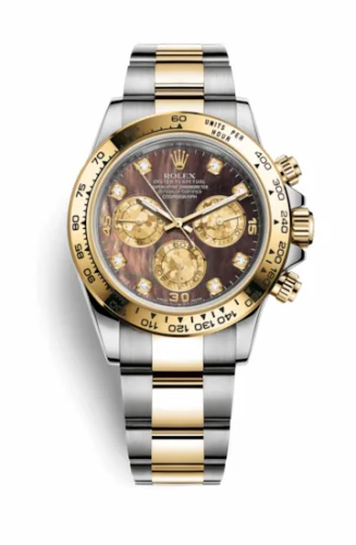 Rolex Cosmograph Daytona Stainless Steel / Yellow Gold / Black MOP Diamond 116503-0009