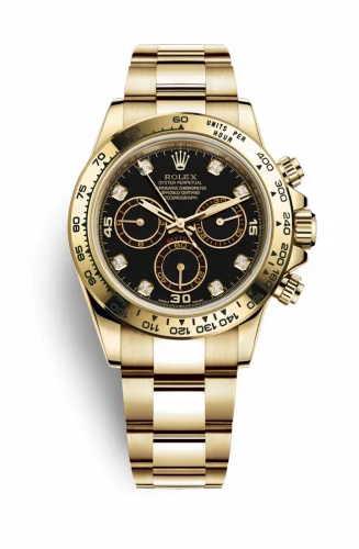 Rolex Cosmograph Daytona Yellow Gold / Black Diamond 116508-0008
