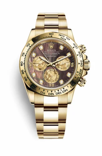 Rolex Cosmograph Daytona Yellow Gold / Black MOP Diamond 116508-0011