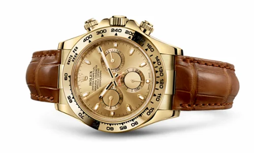 Rolex Cosmograph Daytona Yellow Gold / Champagne / Strap 116518-0131