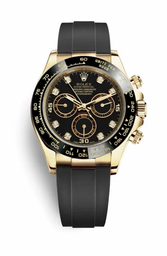 Rolex Cosmograph Daytona Yellow Gold / Cerachrom / Black-Diamond / Oysterflex 116518LN-0038