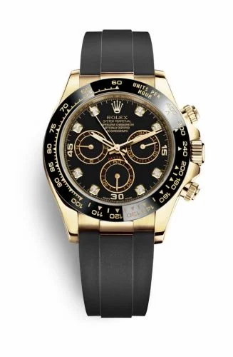 Rolex Cosmograph Daytona Yellow Gold / Cerachrom / Black-Diamond / Oysterflex 116518LN-0046