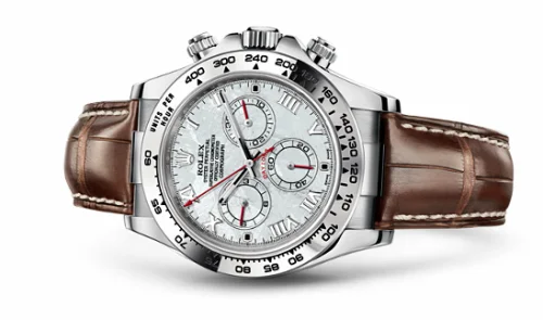 Rolex Daytona White Gold Strap Meteorite Roman 116519-0195