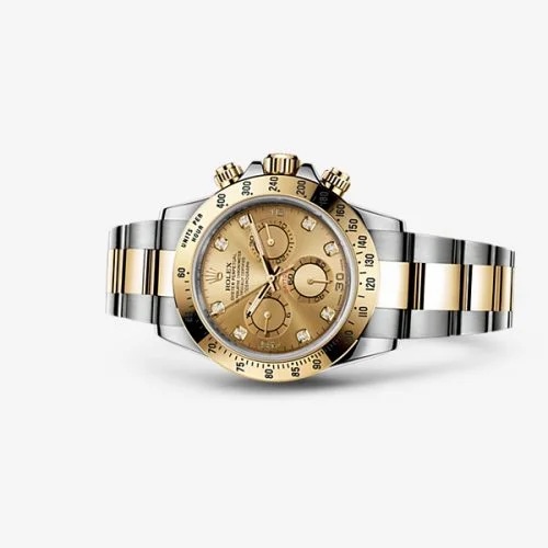 Rolex Cosmograph Daytona Rolesor / Champagne Diamond 116523-0055