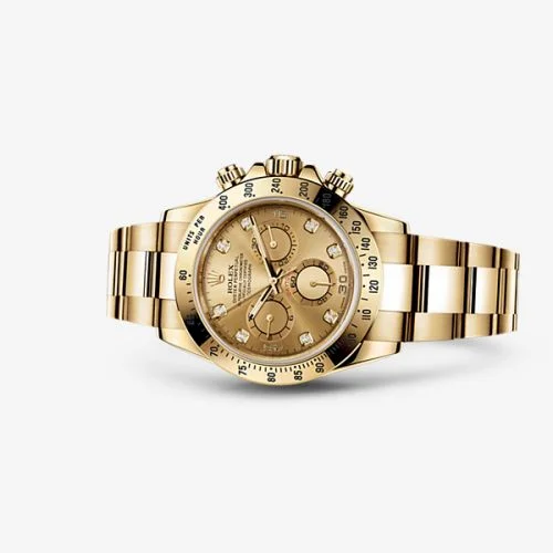 Rolex Daytona Yellow Gold Champagne Diamond 116528-0033