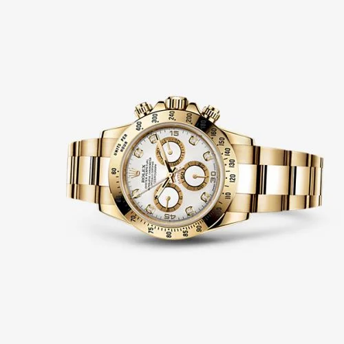 Rolex Daytona Yellow Gold White Diamond 116528-0034