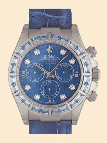 Rolex Daytona White Gold Blue Sapphire Strap Sodalite Diamond 116589saci-0003