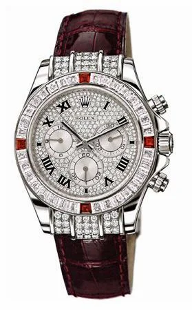 Rolex Daytona White Gold Diamond Ruby Strap 1165994ru-0001