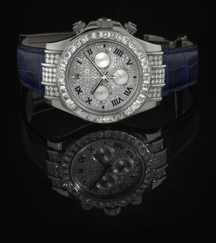 Rolex Daytona White Gold Diamond Strap Roman 116599tbr-0001