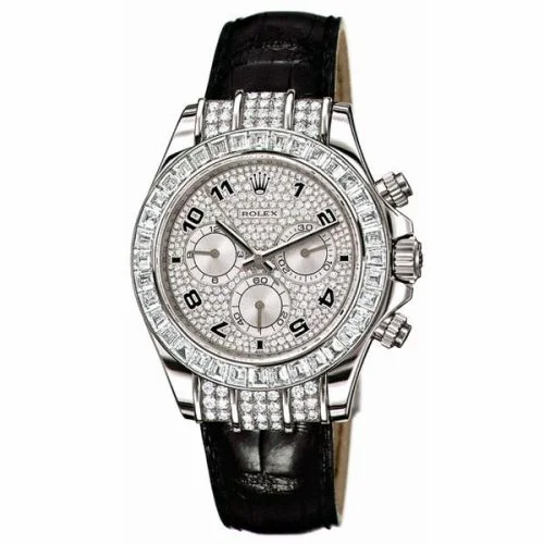 Rolex Daytona White Gold Diamond Strap Arab 116599tbr-0003