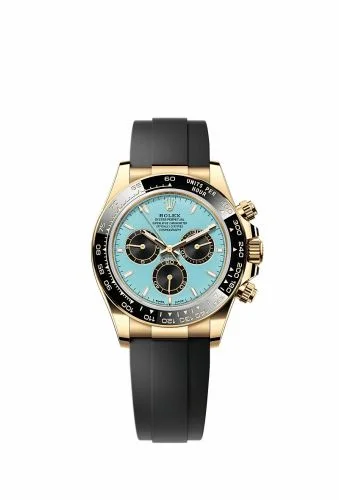 Rolex Cosmograph Daytona Yellow Gold - Cerachrom / Turquoise / Oysterflex 126518LN-0014