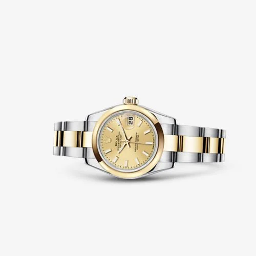 Rolex Lady-Datejust 26 Rolesor Champagne Oyster 179163-0060