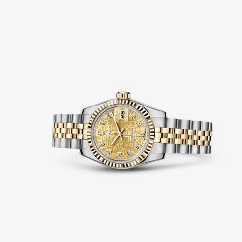 Rolex Lady-Datejust 26 Rolesor Fluted Computer Diamond Jubilee 179173-0090