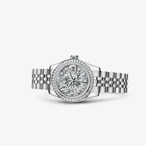 Rolex Lady-Datejust 26 Diamond Gold Crystals Jubilee 179384-0010