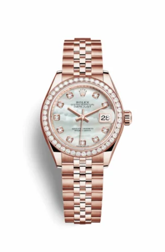 Rolex Lady-Datejust 28 Everose Diamond / Jubilee / MOP 279135rbr-0019