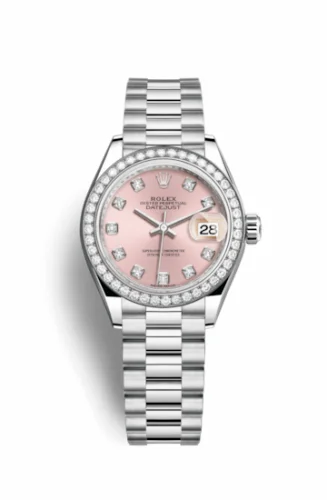 Rolex Lady-Datejust 28 Platinum Diamond / President / Pink Diamond 279136rbr-0005