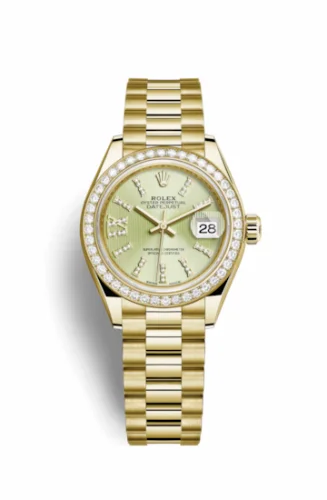 Rolex Lady-Datejust 28 Yellow Gold Diamond / President / Linden Diamonds 279138rbr-0003