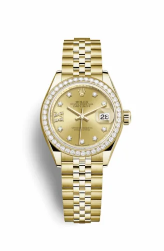 Rolex Lady-Datejust 28 Yellow Gold Diamond / Jubilee / Champagne Diamonds 279138rbr-0007