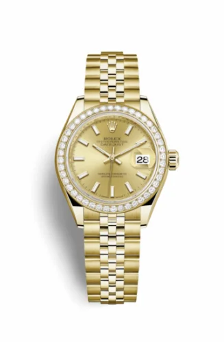 Rolex Lady-Datejust 28 Yellow Gold Diamond / Jubilee / Champagne 279138rbr-0013