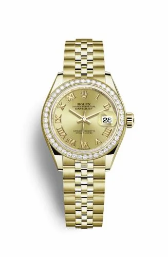 Rolex Lady-Datejust 28 Yellow Gold Diamond / Jubilee / Champagne Roman 279138rbr-0022