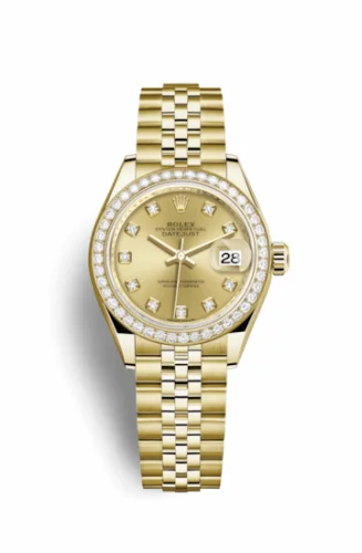 Rolex Lady-Datejust 28 Yellow Gold Diamond / Jubilee / Champagne Diamond 279138rbr-0024