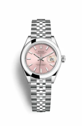 Rolex Lady-Datejust 28 Stainless Steel Domed / Jubilee / Pink 279160-0001