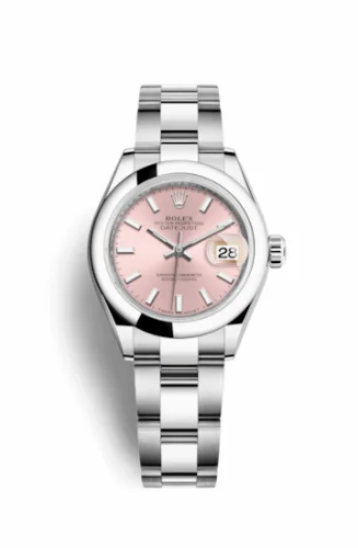 Rolex Lady-Datejust 28 Stainless Steel Domed / Oyster / Pink 279160-0002