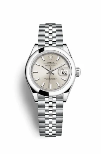 Rolex Lady-Datejust 28 Stainless Steel Domed / Silver / Jubilee 279160-0005