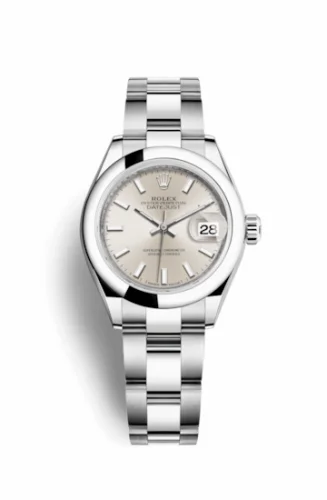 Rolex Lady-Datejust 28 Stainless Steel Domed / Oyster / Silver 279160-0006
