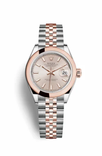 Rolex Lady-Datejust 28 Rolesor Rose Domed / Jubilee / Sundust 279161-0001