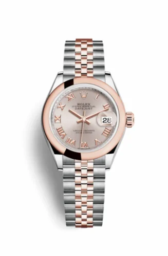 Rolex Lady-Datejust 28 Rolesor Rose Domed / Jubilee / Sundust Roman 279161-0005