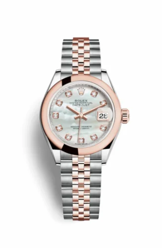 Rolex Lady-Datejust 28 Rolesor Rose Domed / Jubilee / MOP 279161-0013