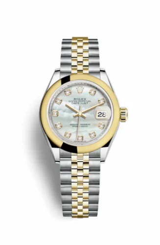 Rolex Lady-Datejust 28 Rolesor Yellow Domed / Jubilee / MOP 279163-0013