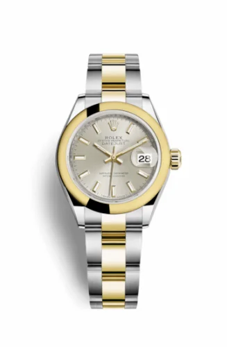 Rolex Lady-Datejust 28 Rolesor Yellow Domed / Oyster / Silver 279163-0020