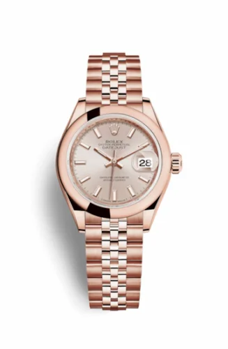 Rolex Lady-Datejust 28 Everose Domed / Jubilee / Sundust 279165-0003