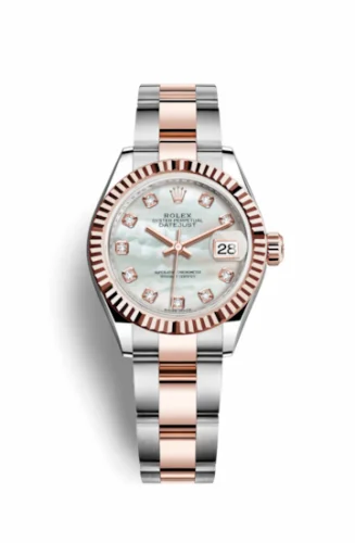 Rolex Lady-Datejust 28 Rolesor Rose Fluted / Oyster / MOP 279171-0014
