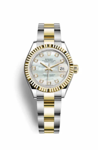 Rolex Lady-Datejust 28 Rolesor Yellow Fluted / Oyster / MOP 279173-0014