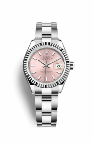 Rolex Lady-Datejust 28 Stainless Steel Fluted / Pink / Oyster 279174-0002