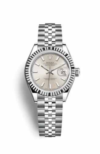 Rolex Lady-Datejust 28 Stainless Steel Fluted / Silver / Jubilee 279174-0005