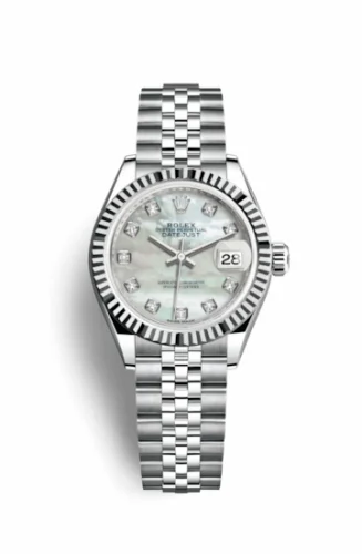 Rolex Lady-Datejust 28 Stainless Steel Fluted / MOP / Jubilee 279174-0009