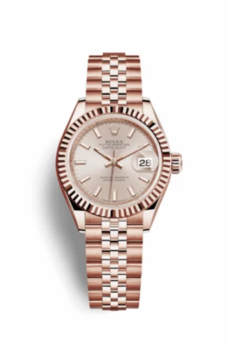 Rolex Lady-Datejust 28 Everose Fluted / Jubilee / Sundust 279175-0003