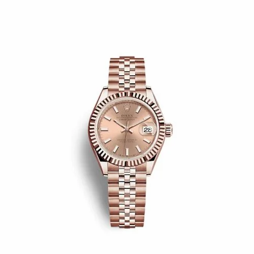 Rolex Lady-Datejust 28 Rose Gold / Fluted / Rose / Jubilee 279175-0026