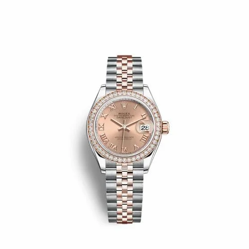 Rolex Lady-Datejust 28 Stainless Steel / Rose Gold / Diamond / Rose - Roman / Jubilee 279381RBR-0025