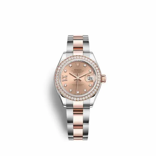Rolex Lady-Datejust 28 Stainless Steel / Rose Gold / Diamond / Rose - Diamond / Oyster 279381RBR-0028
