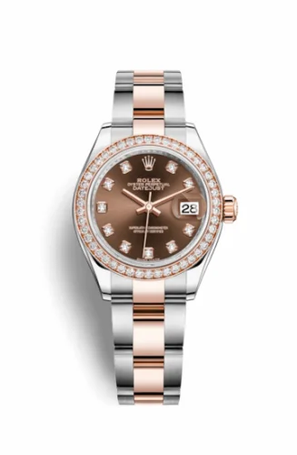 Rolex Lady-Datejust 28 Rolesor Rose Diamond / Oyster / Chocolate Diamond 279381rbr-0012
