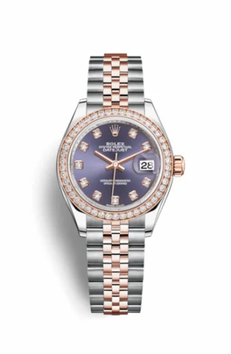 Rolex Lady-Datejust 28 Rolesor Rose Diamond / Jubilee / Aubergine Diamond 279381rbr-0015