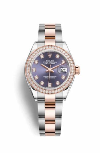 Rolex Lady-Datejust 28 Rolesor Rose Diamond / Jubilee / Aubergine Diamond 279381rbr-0016