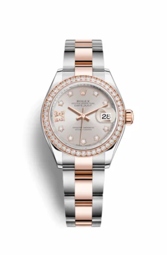 Rolex Lady-Datejust 28 Rolesor Rose Diamond / Oyster / Sundust Diamond 279381rbr-0020